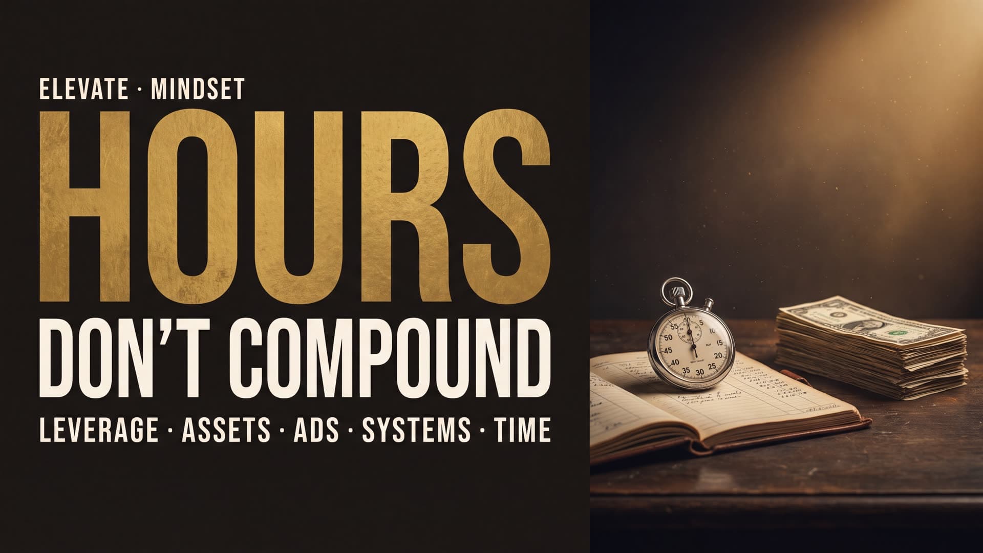 Your hours don't compound. Your assets do.