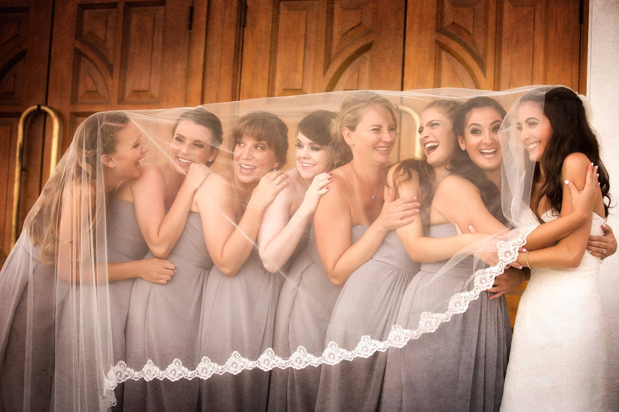 Wedding party photographed by Michael Anthony
